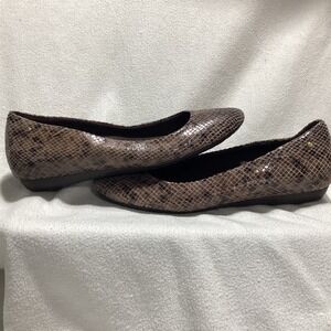 Rockport Adiprene Snake Print Ballet Flats Women's Size 8.5